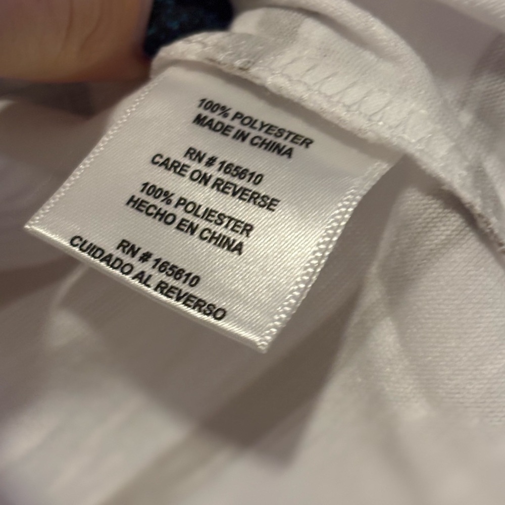 Button-Accent Striped V-Neck Top - image 4